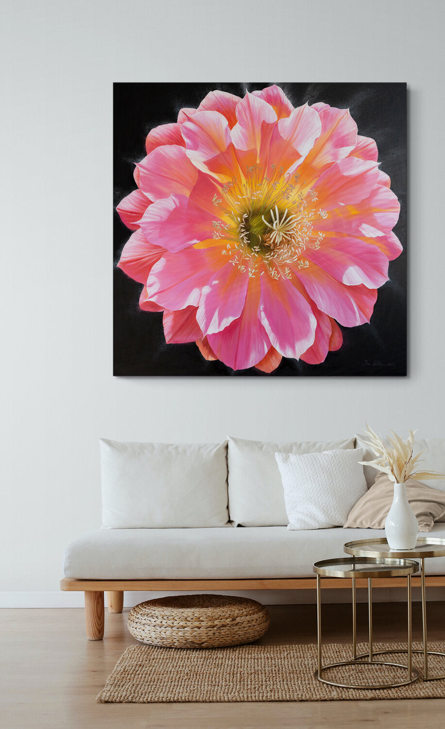 Pink Floral Painting